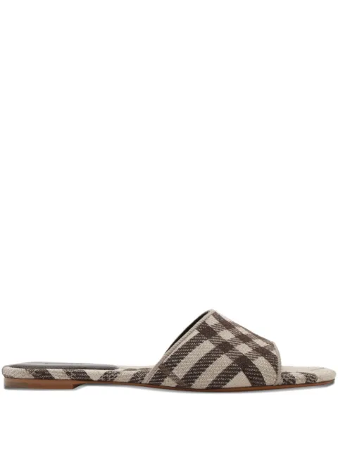 Burberry Karierte Sloane Sandalen
