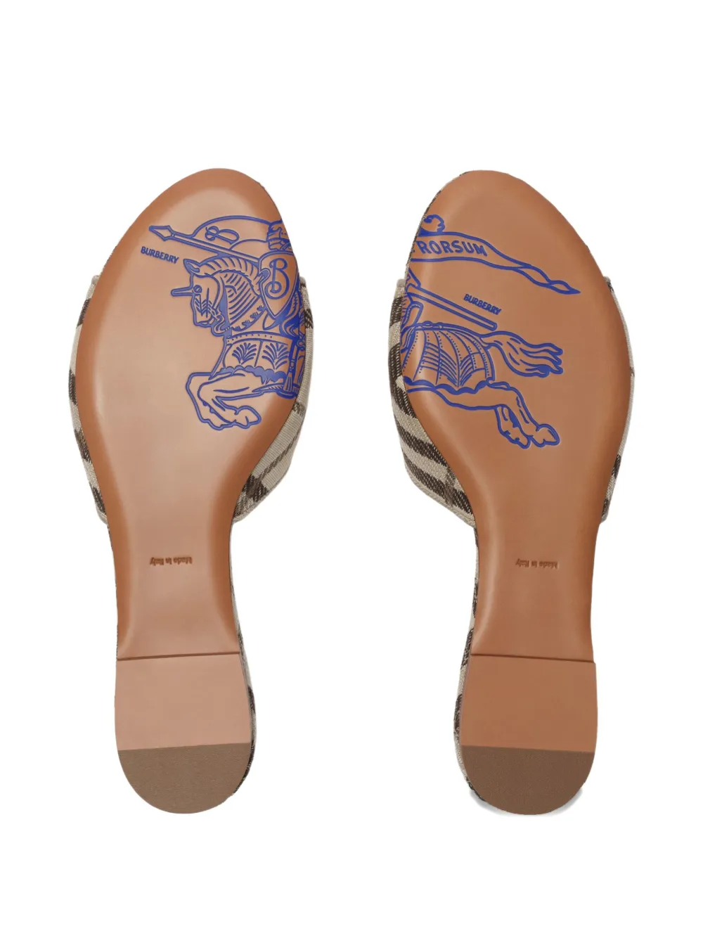 Burberry Sloane geruite sandalen Beige
