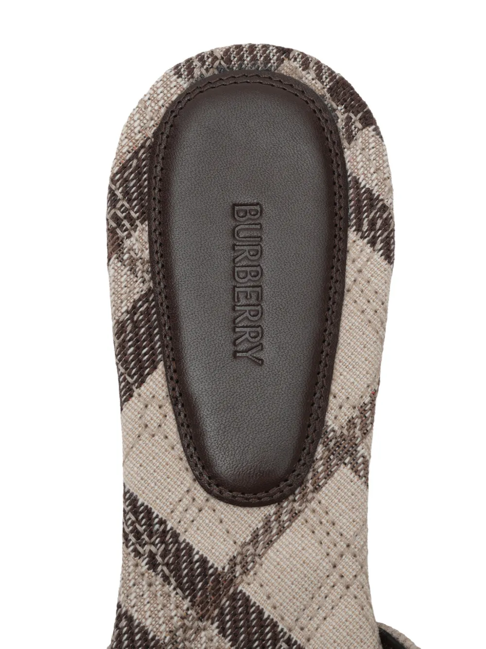 Burberry Sloane geruite sandalen Beige