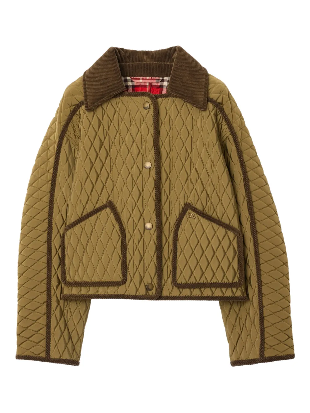 Burberry Gesteppte Floriston Jacke - Grün
