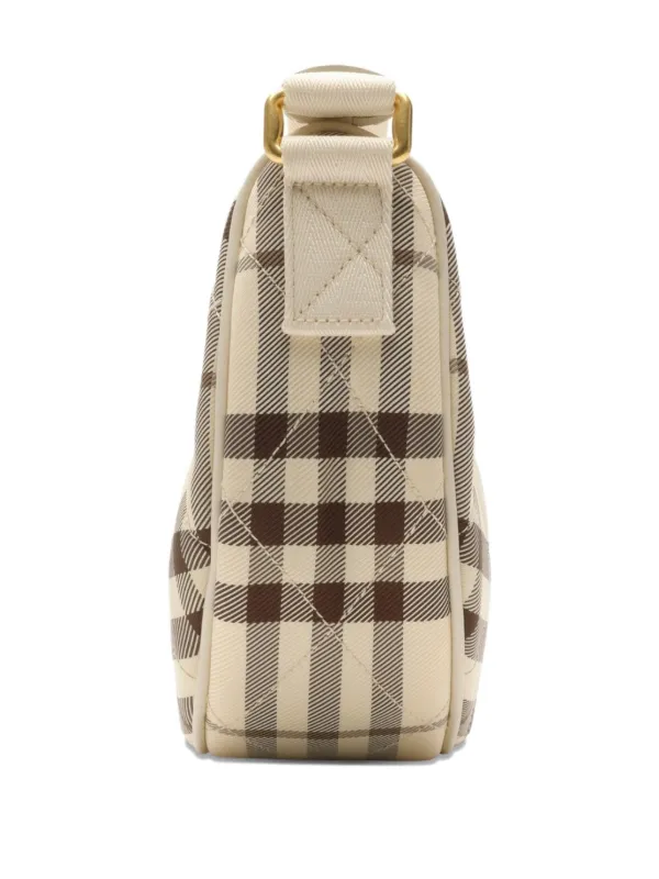 Burberry Bolsa Transversal Horseshoe Matelassê Xadrez | Neutro