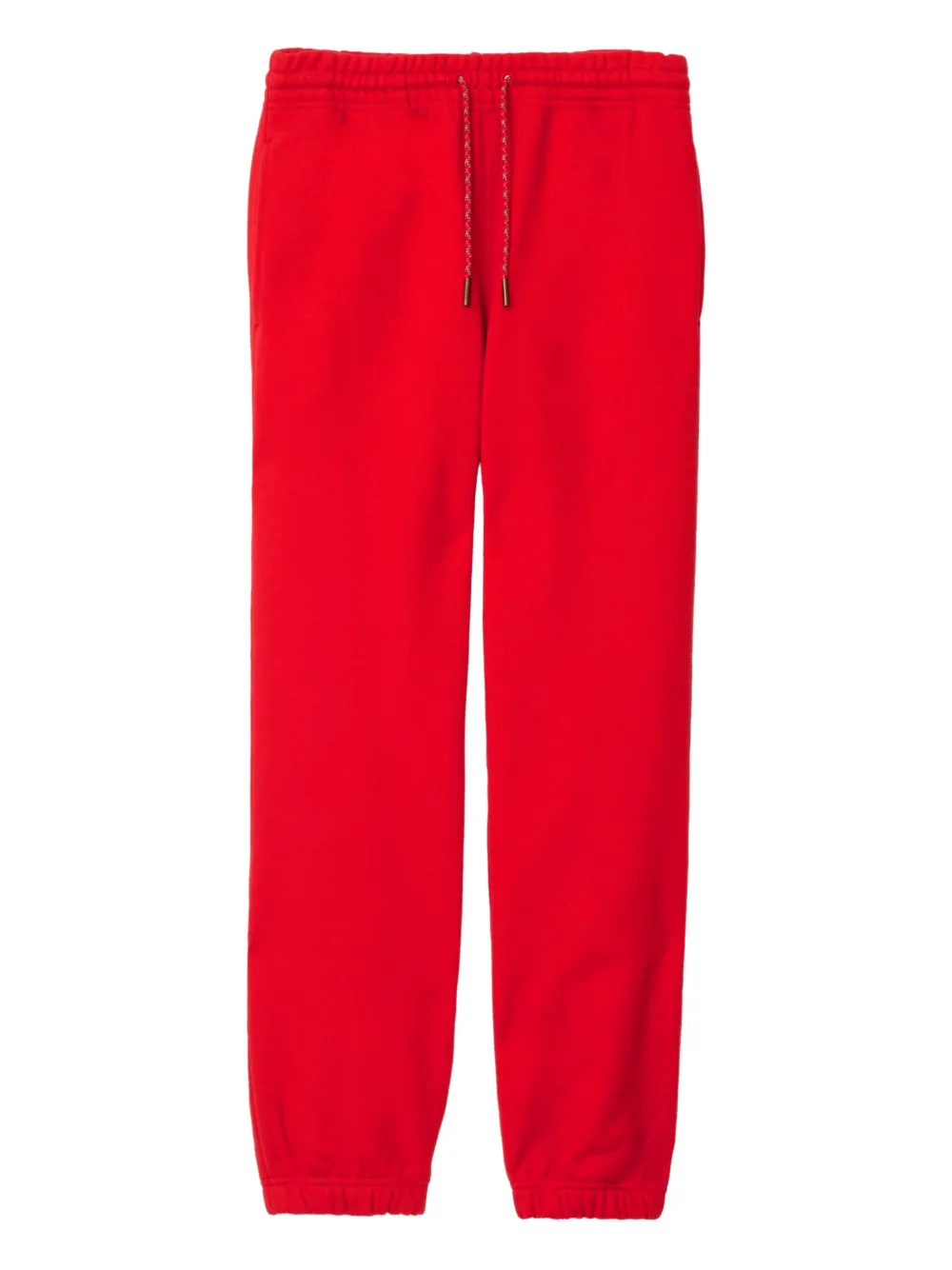 Burberry Pantaloni con ricamo Equestrian Knight - Rosso