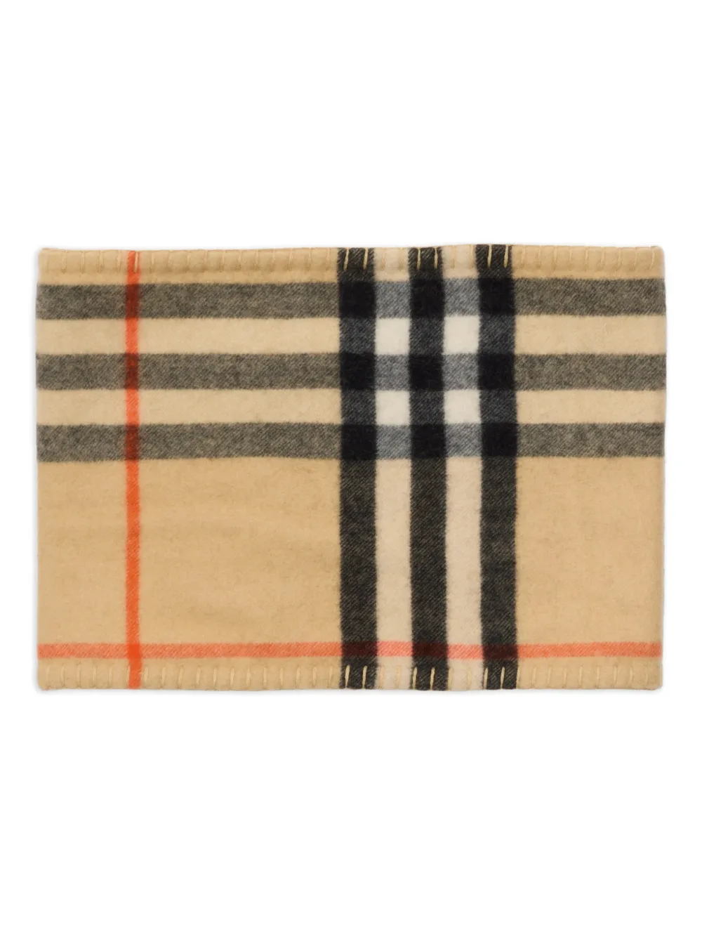Burberry checked cashmere snood | Men | Image 2