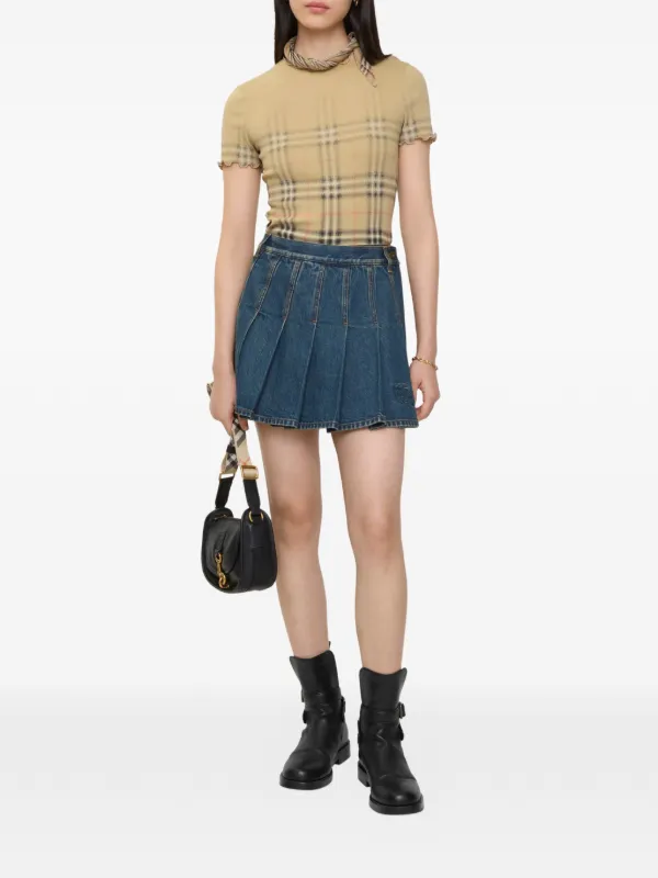 Burberry プリーツミニスカート | ブルー | FARFETCH JP
