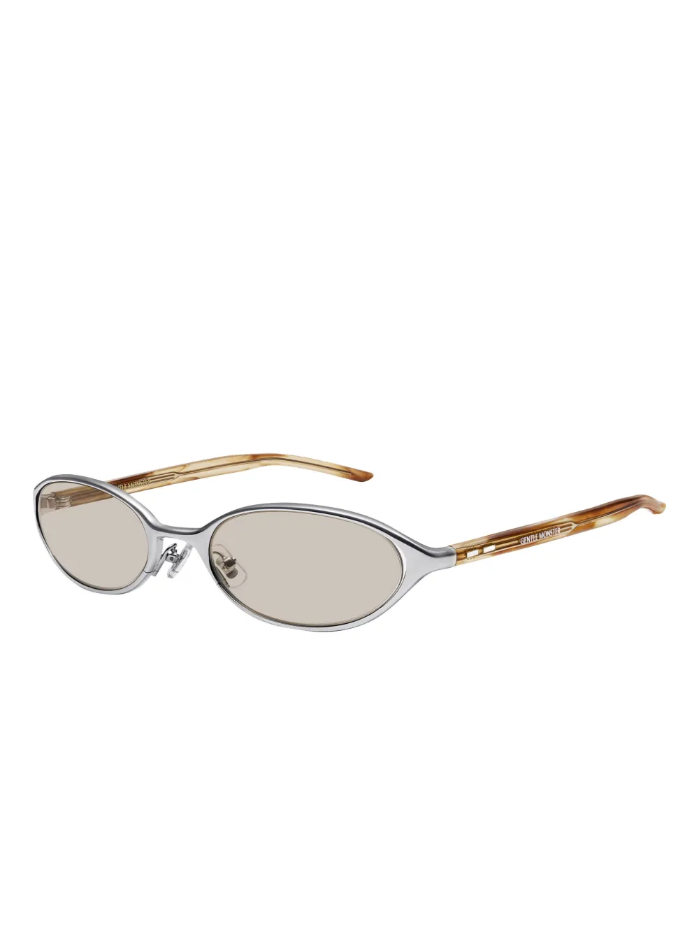 Gentle Monster Moody 02 (BR) oval-frame Sunglasses | Silver | FARFETCH