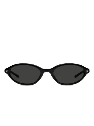 Gentle Monster La Cha 01 oval-frame Sunglasses | Black | FARFETCH