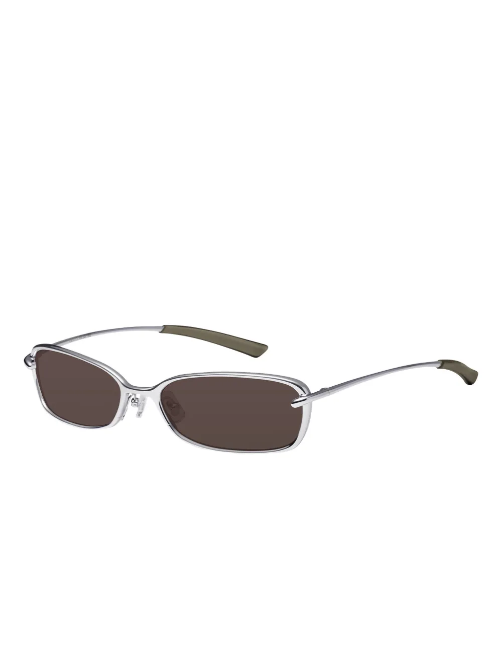 Gentle Monster Rollie 02 zonnebril met rechthoekig montuur Zilver