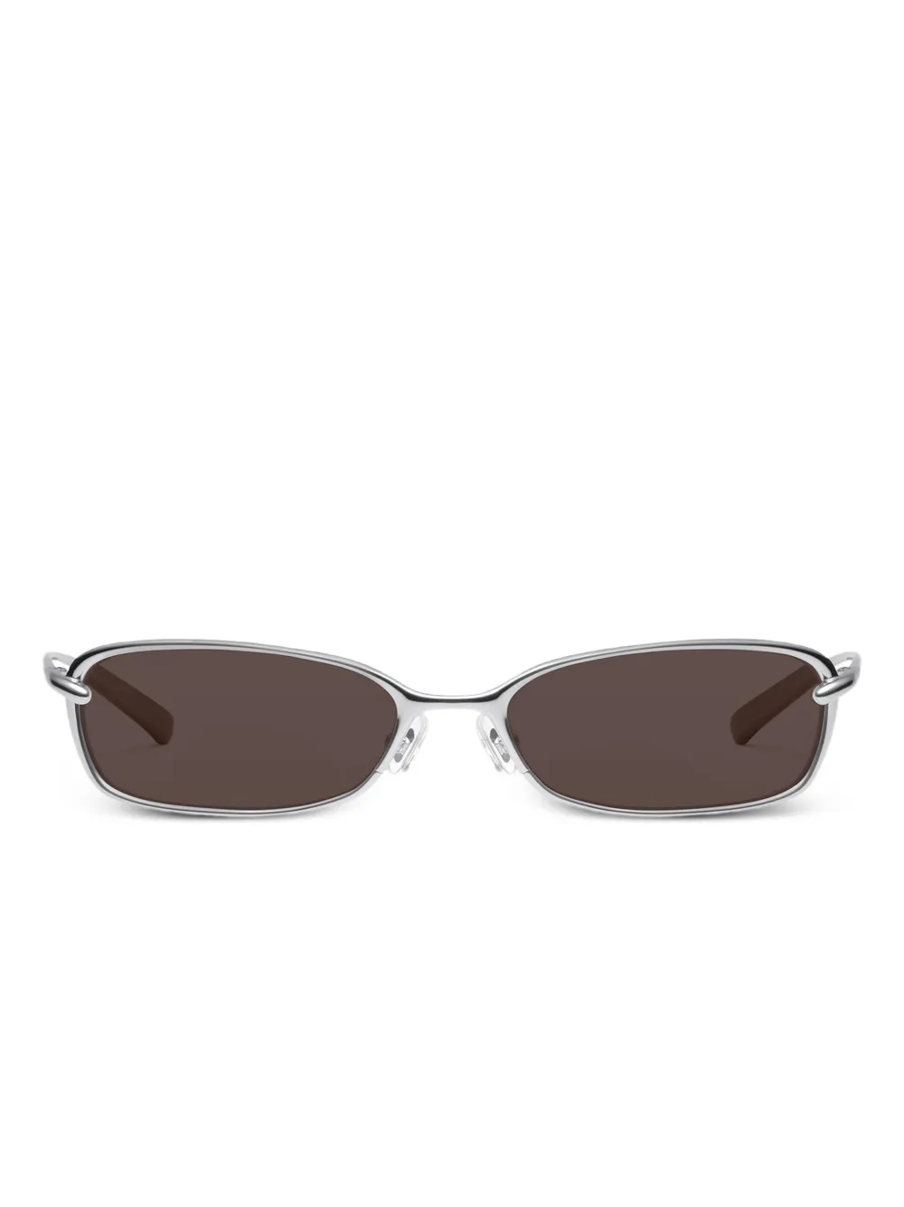 Gentle Monster Rollie 02 zonnebril met rechthoekig montuur - Zilver