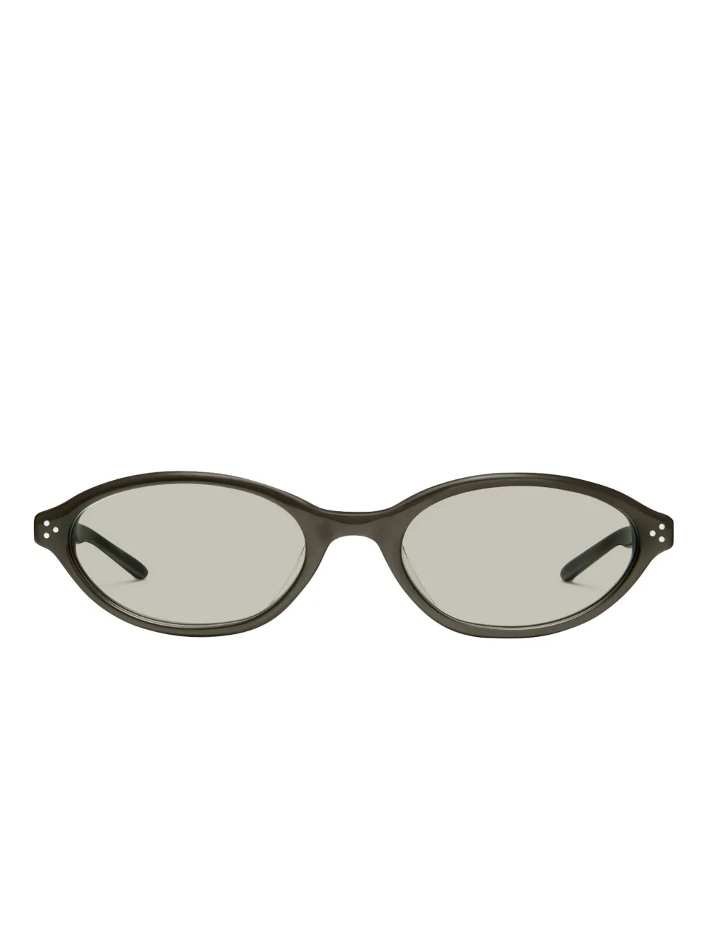 Gentle Monster La Cha BR4 zonnebril met ovalen montuur - Groen