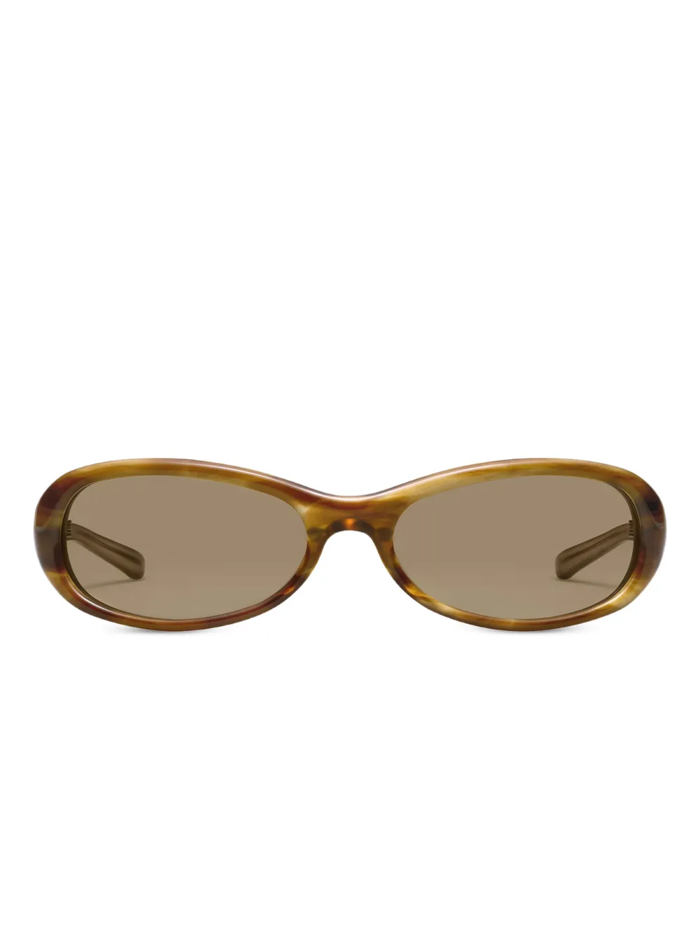 Gentle Monster Occhiali da sole Groovy T8 ovali - Marrone