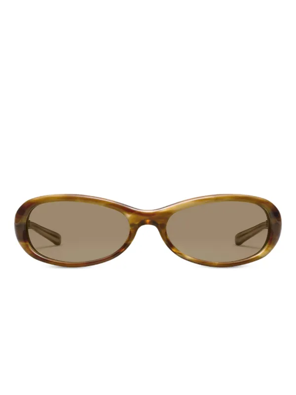 GENTLE MONSTER ジェントルモンスター Oval Sunglasses Eyewear オーバルフレーム サングラス アイウェア ブラウン MM005 Gentle Monster MM005-01 – SVRN
