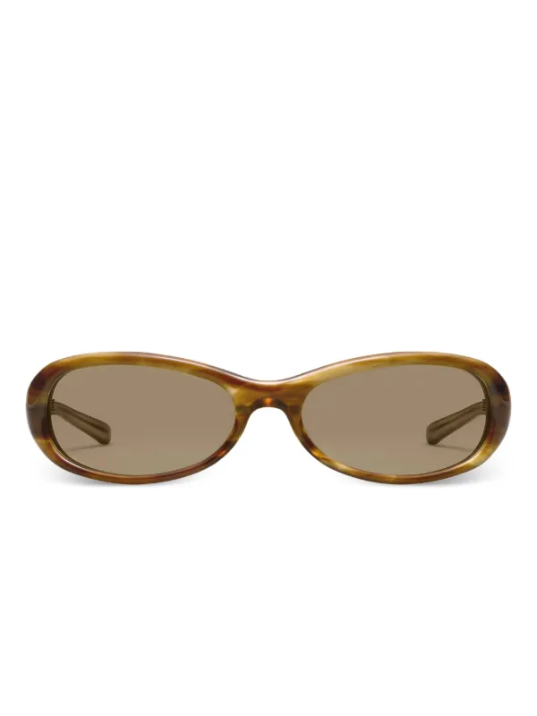 Gentle Monster Groovy T8 oval-frame Sunglasses | Brown | FARFETCH