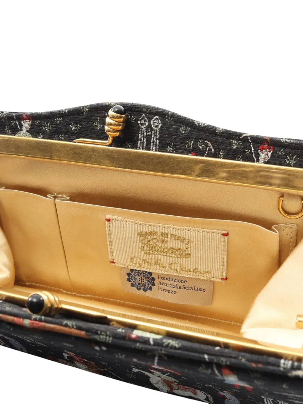 Pre-owned Gucci 20th Century Canvas Clutch Bag In Black