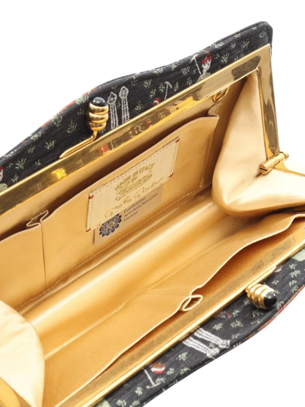 Pre-owned Gucci 20th Century Canvas Clutch Bag In Black