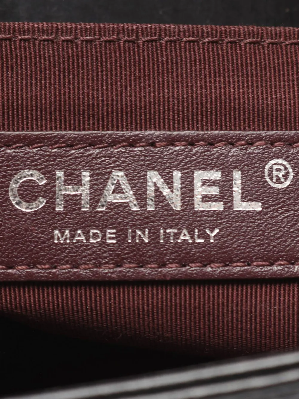 Pre-owned Chanel 2014-2015 Small Quilted Glazed Calfskin Chained Boy Flap Shoulder Bag In Black