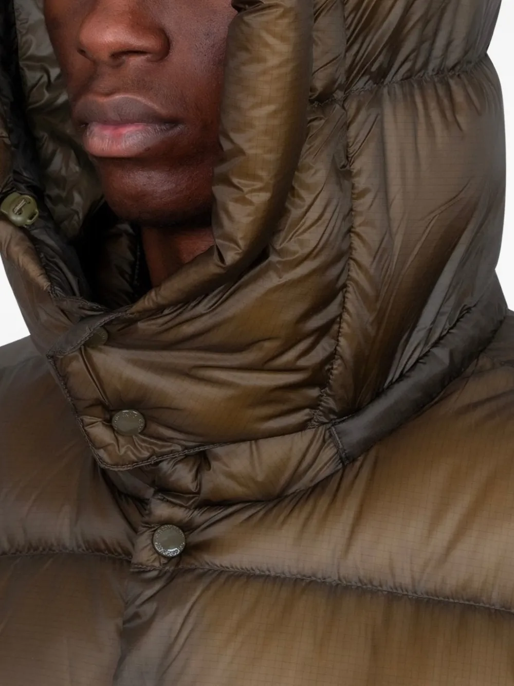 C.P. Company D.D. Shell buttoned hooded jacket Groen