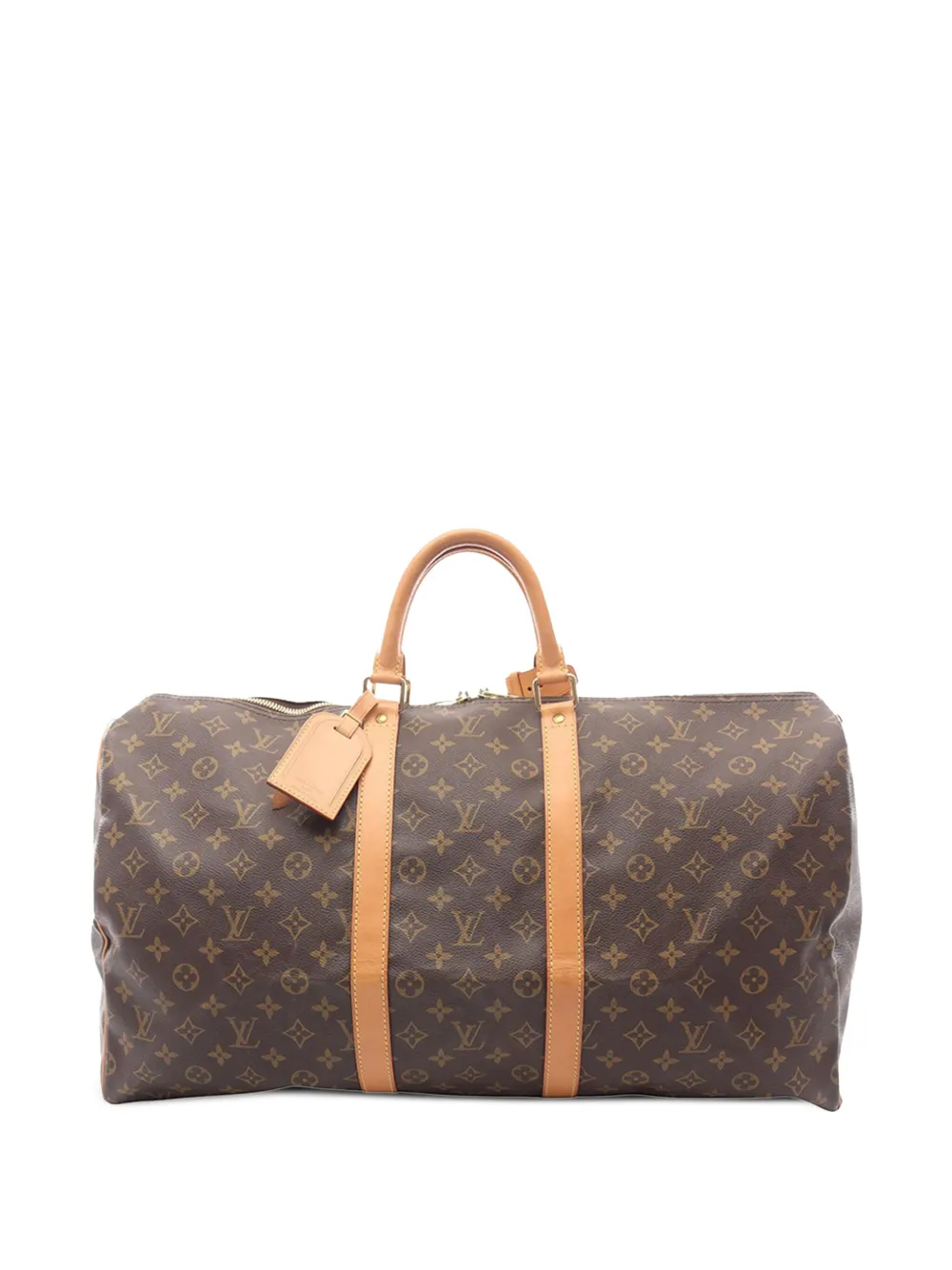 Louis Vuitton Pre-Owned 2001 Monogram Keepall 55 travel bag - ブラウン Louis Vuitton Pre-Owned 2001 Monogram Keepall 55 travel bag - ブラウン