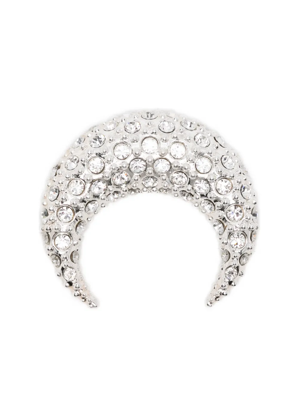 Marine Serre moon-design single earring - Argento