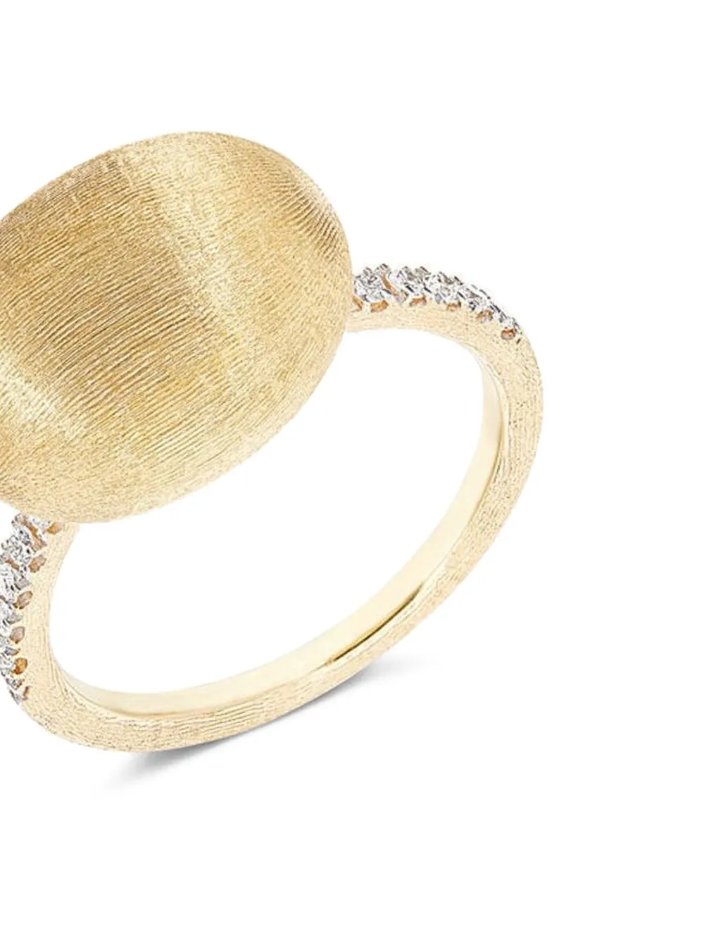  Nanis 18k Yellow Gold Medium Boule Diamond Ring 