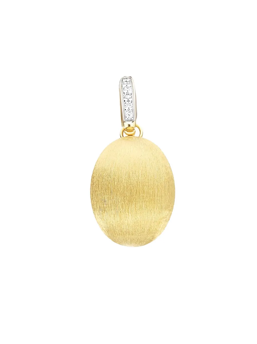 Nanis 18k Yellow Gold Large Boule Diamond Pendent In Gold