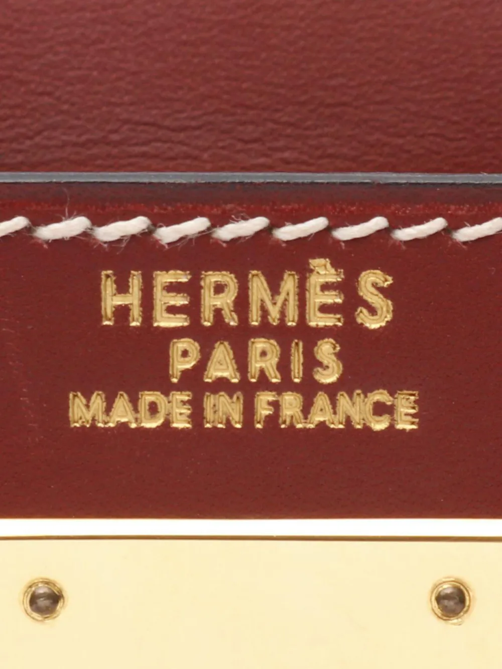 HERMES Pre-owned 2000 Chamonix Kelly Ii Sellier 32 Handbag In Red