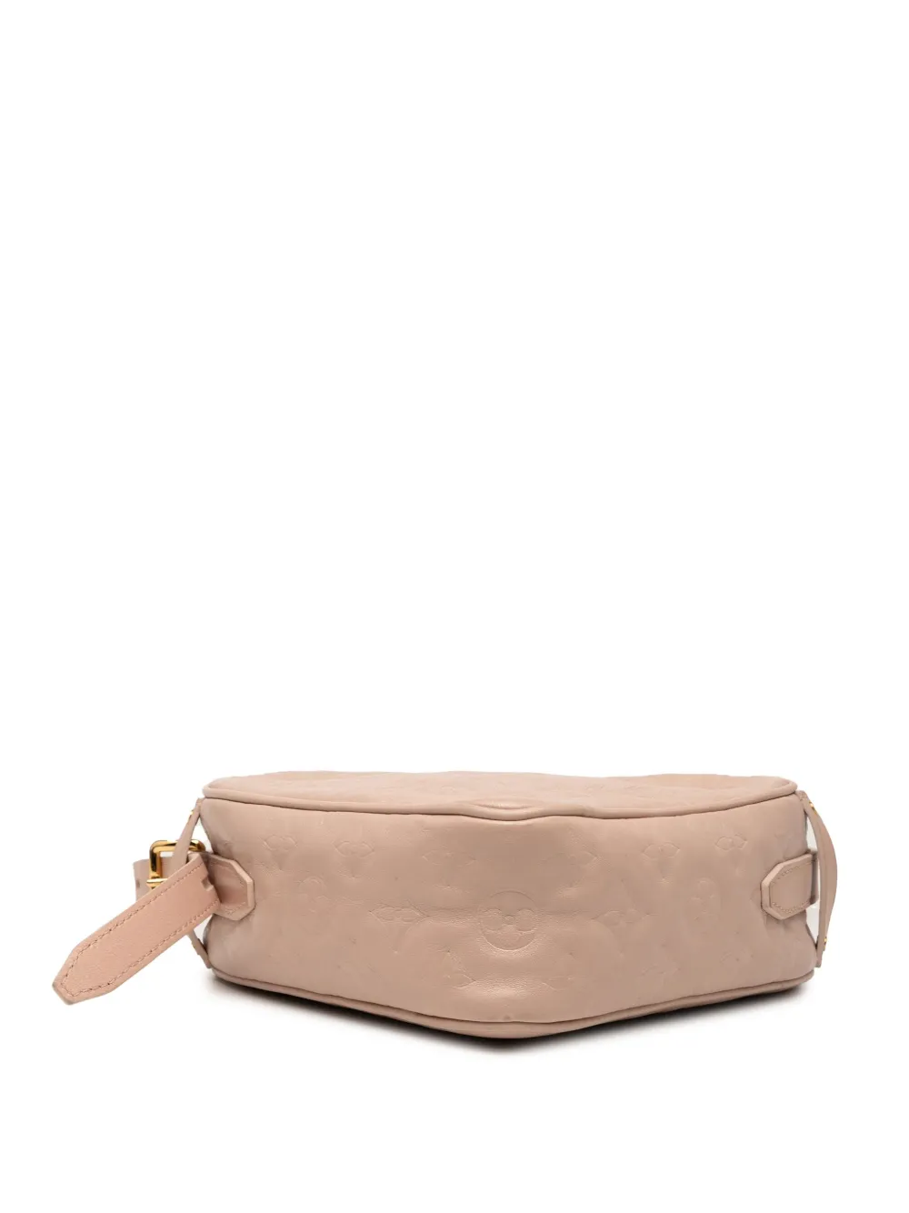 LOUIS VUITTON Pre-owned 2021-2025 Monogram Embossed Lambskin Fall In Love Sac Coeur Crossbody Bag In Pink