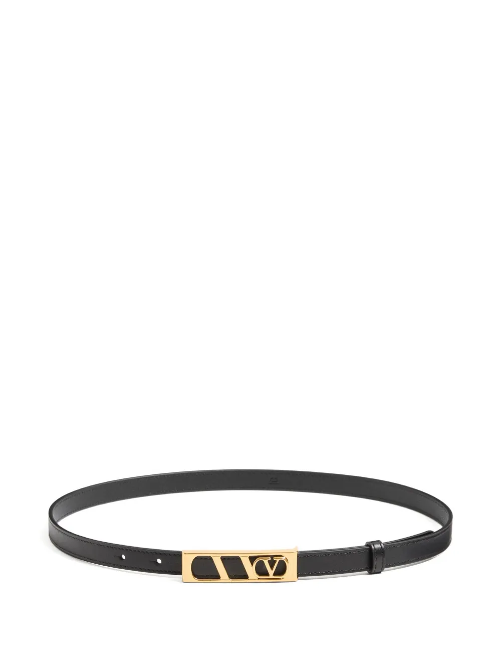 Valentino Garavani VLogo Signature Belt In Shiny Calfskin 15 Mm - Nero