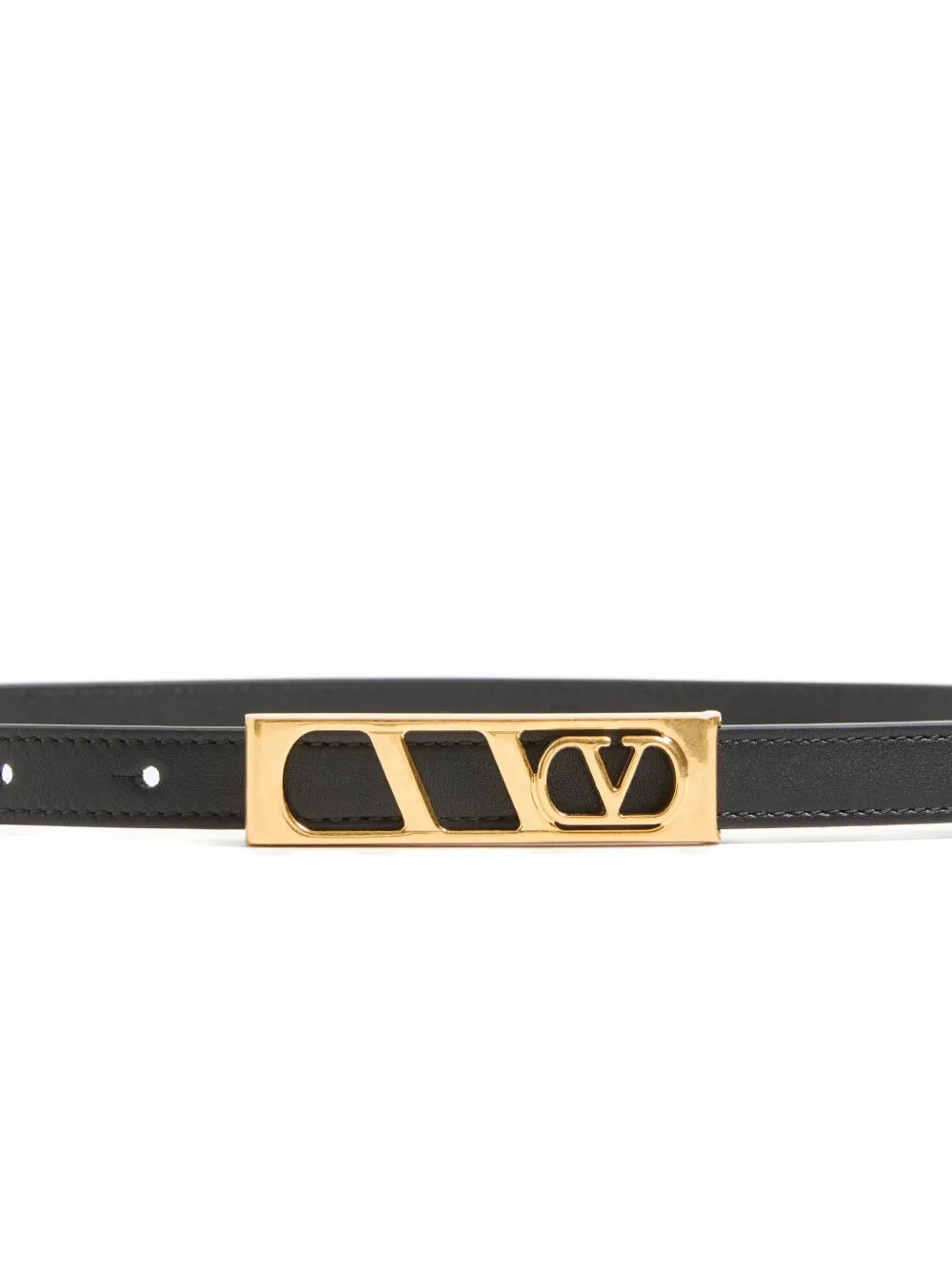 Valentino Garavani VLogo Signature riem met rechthoekige gesp Zwart