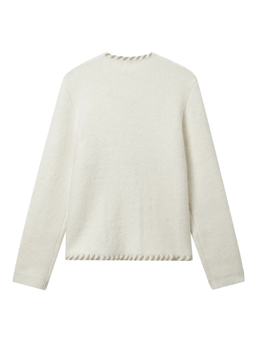 B+ab Round-neck Cardigan In White