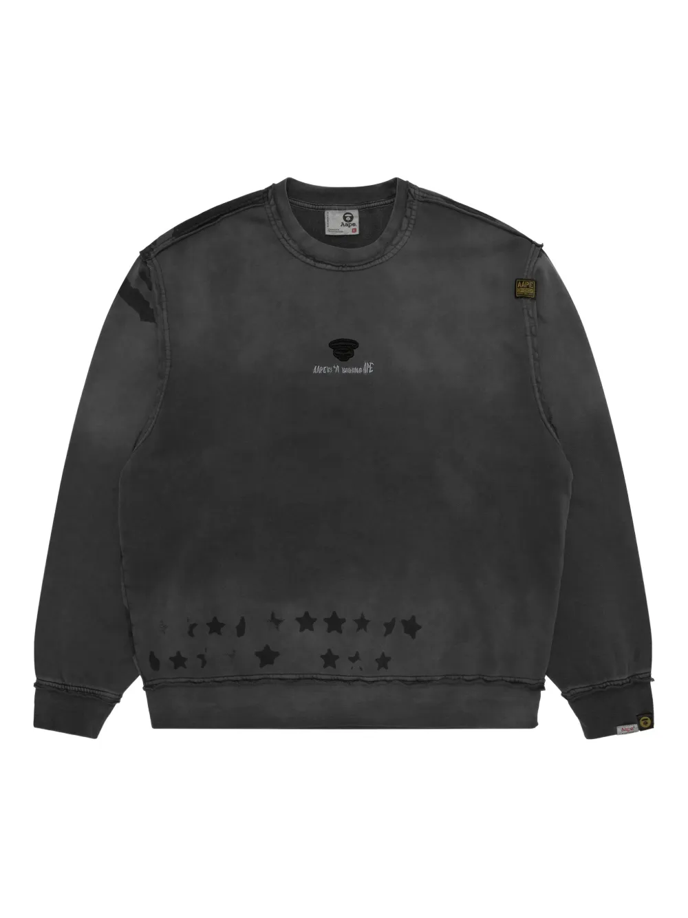 AAPE BY *A BATHING APE® sudadera con cuello redondo | negro | Image 1