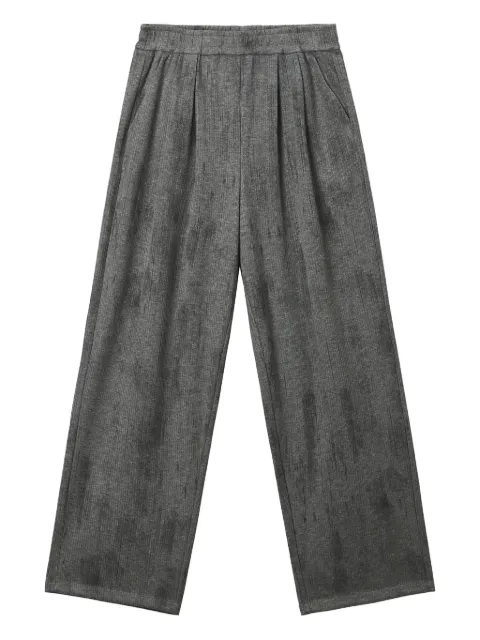 b+ab elastic-waistband pleated trousers