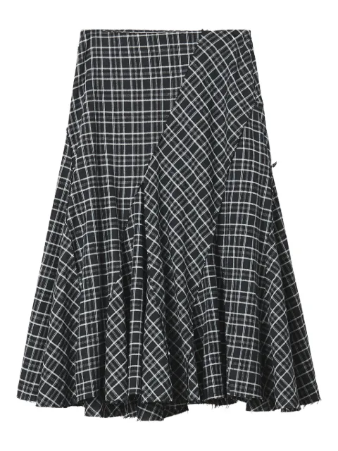 b+ab checked-pattern skirt