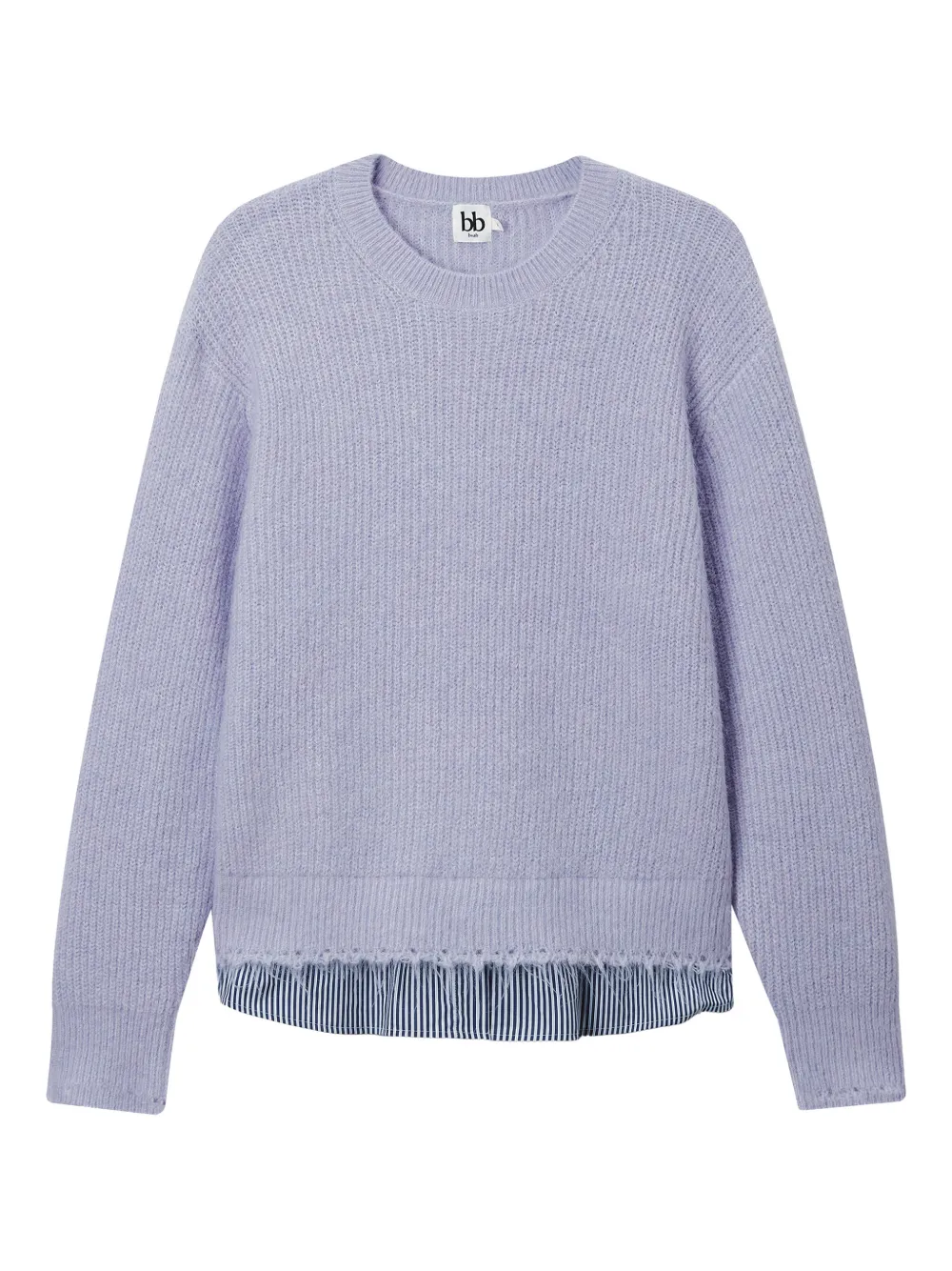 B+ab Round-neck Sweater In Blue
