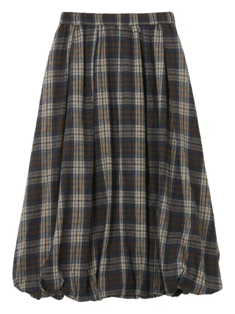 b+ab tartan pocket midi skirt