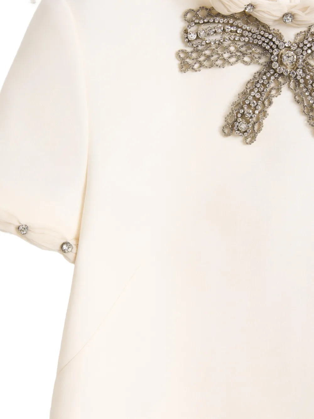 embroidered crepe couture short dress Valentino Plusdepois Print Crepe Couture Short Dress – Runway Catalog main image 1