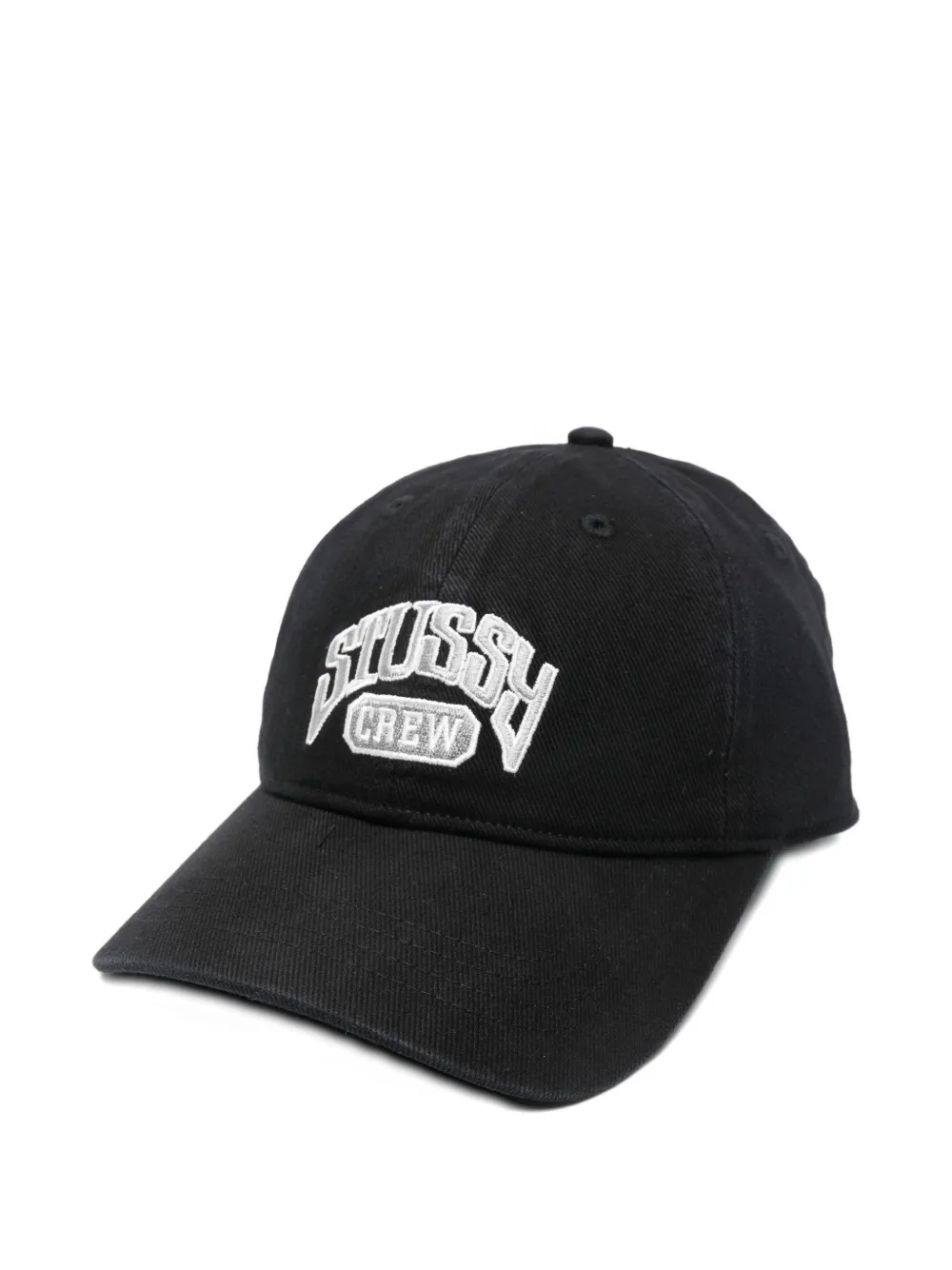 Stussy Logo-embroidered Baseball Cap In Black