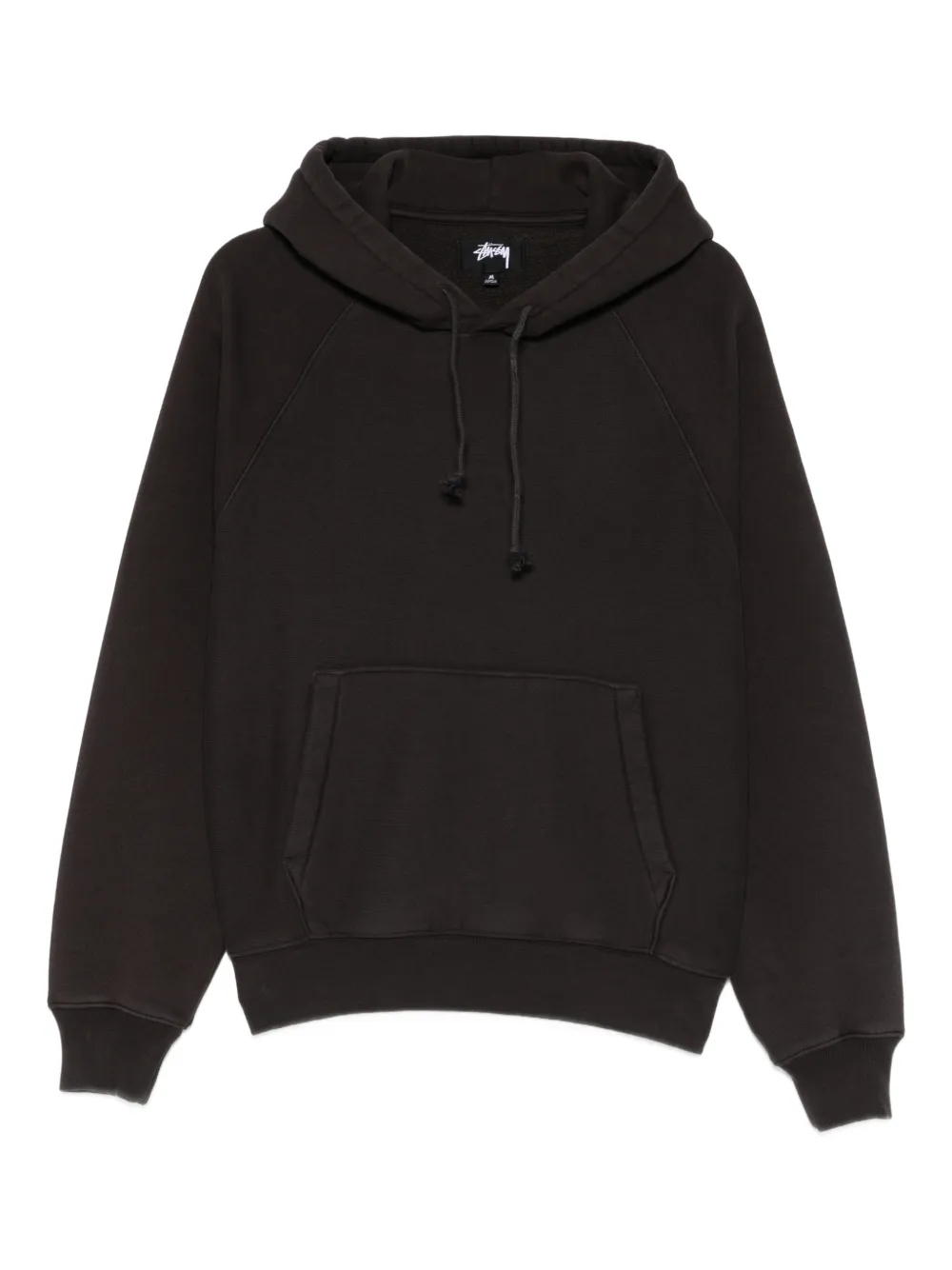 Stüssy drawstring hoodie | Black | Image 1