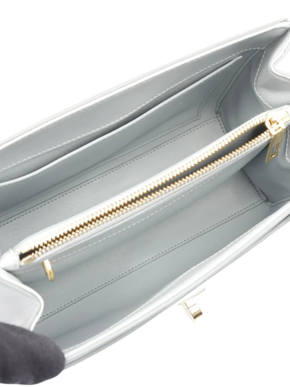 CELINE Pre-owned 2010-2025 Small Leather 16 Satchel In Blue