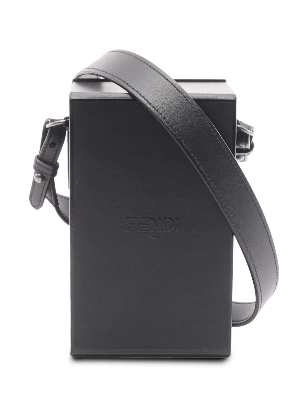 Fendi Pre-Owned 2000-2010 Leather Vertical Box Crossbody shoulder bag | Black | Image 1
