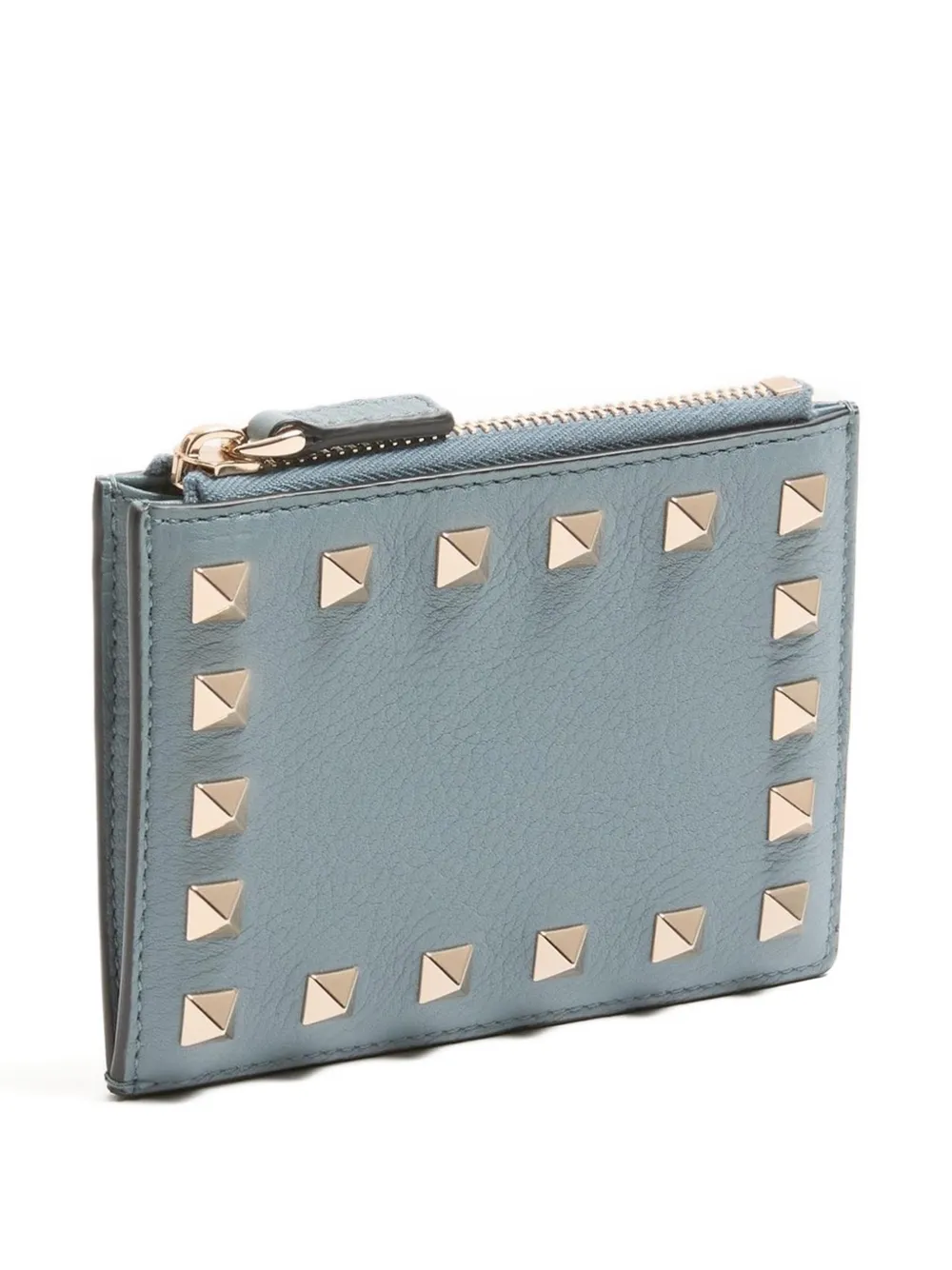 Valentino Garavani Rockstud leren pasjeshouder Blauw