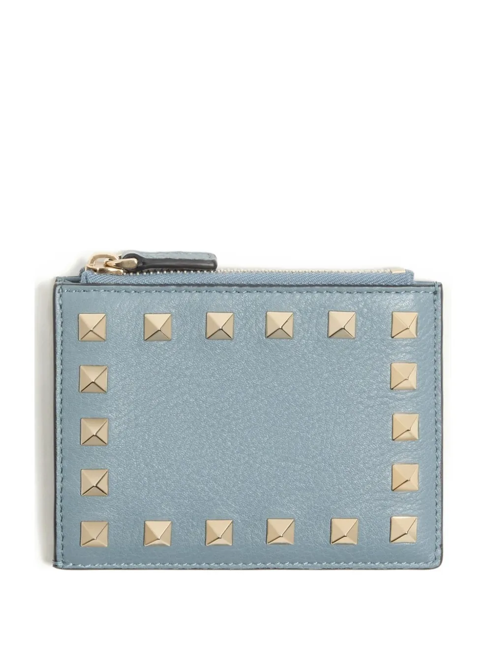 Valentino Garavani Portacarte Rockstud in pelle - Blu