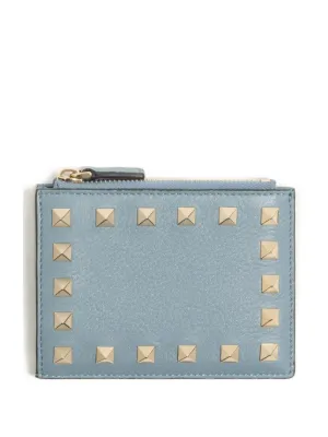Valentino Garavani VLogo Signature Wallet In Denim With Floral