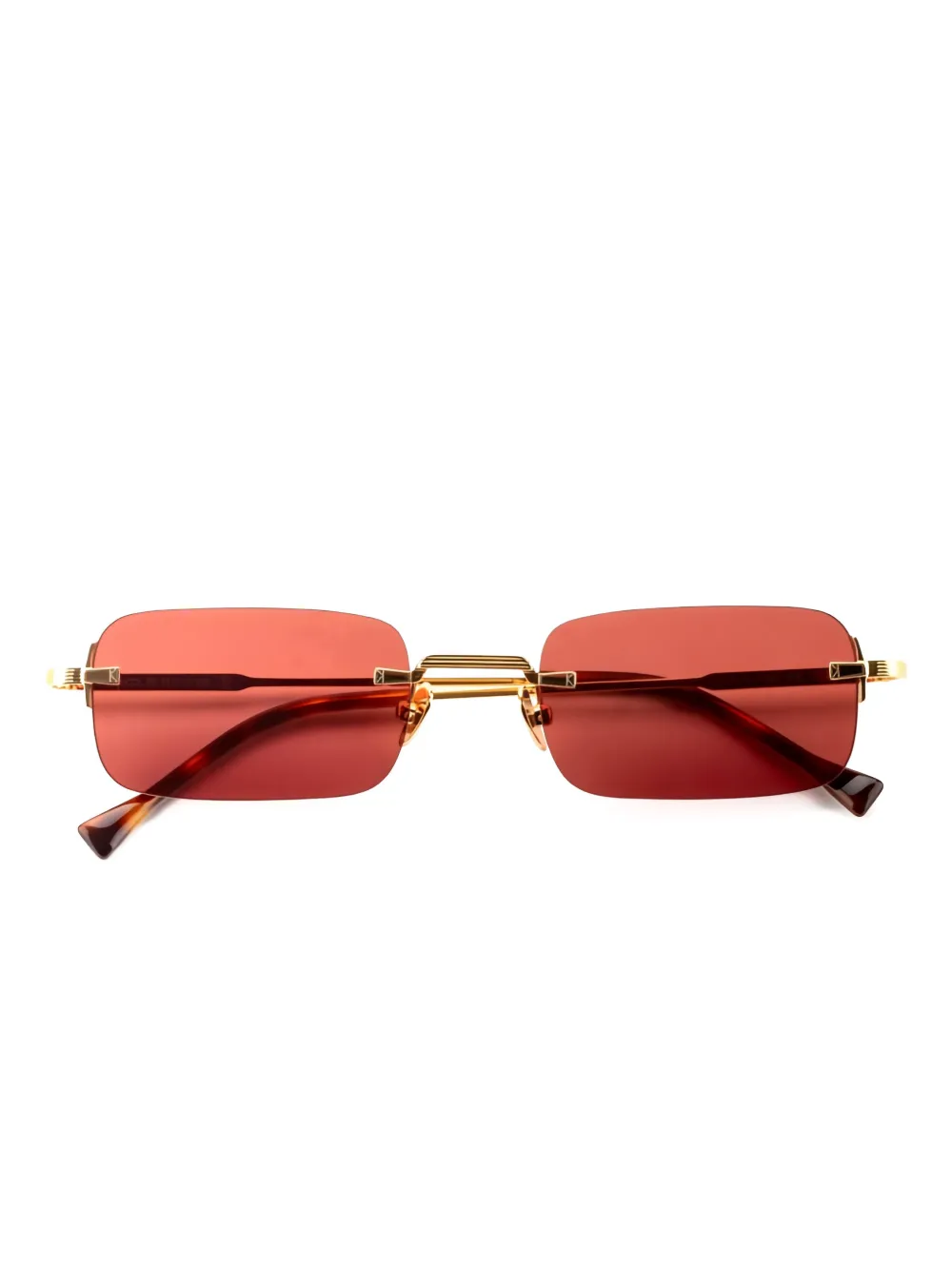 KYme Silas rectangle-frame sunglasses | Gold | Image 1