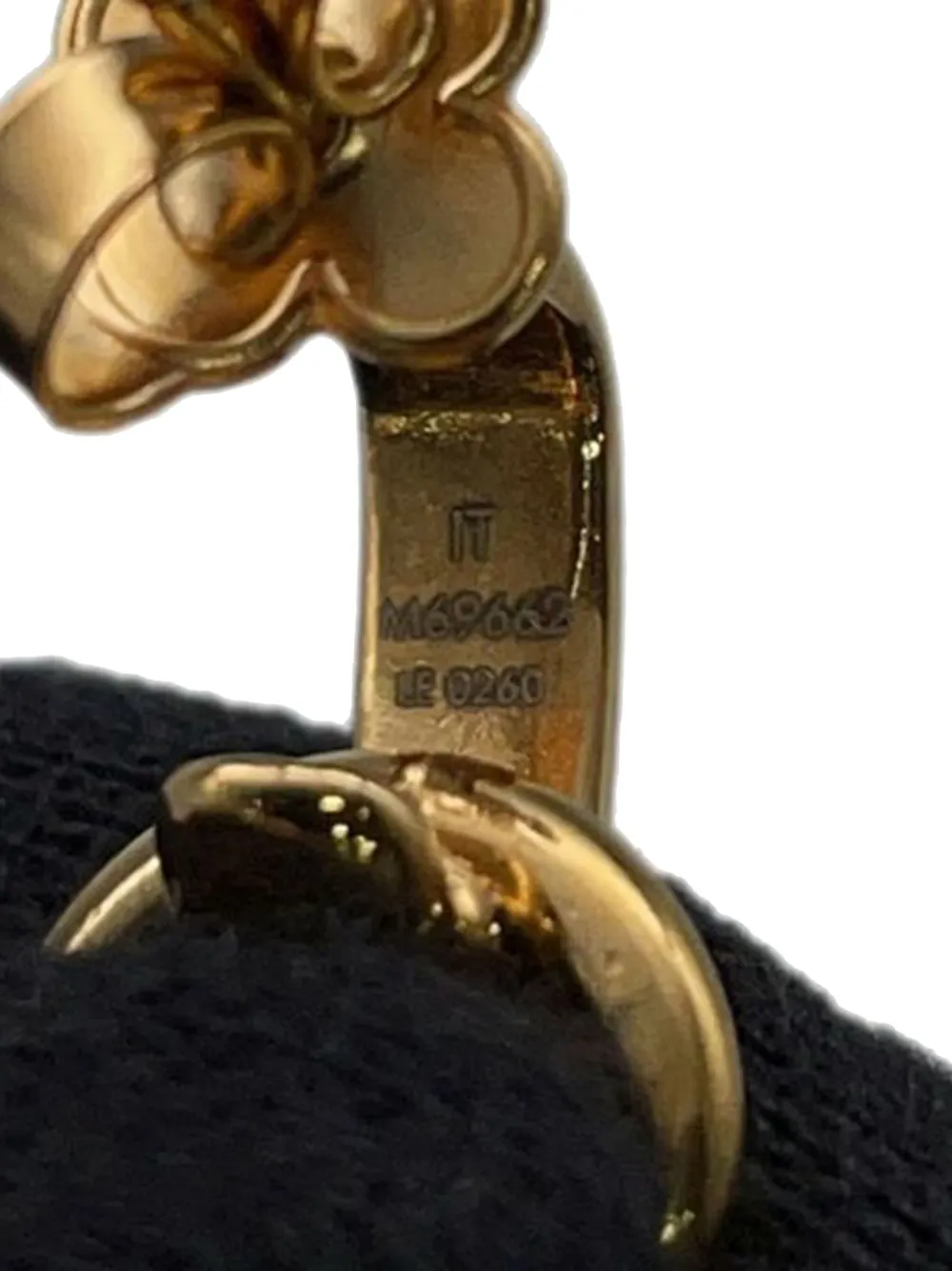 Pre-owned Louis Vuitton 2020 Gold Plated Crazy In Lock Drop Push Back Earring Set Costume Earrings