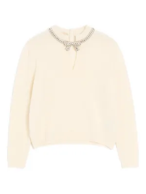 Pull Rayé Dentelle Valentino - Taille S - Neuf Avec étiquettes - 100% Coton - Femme
