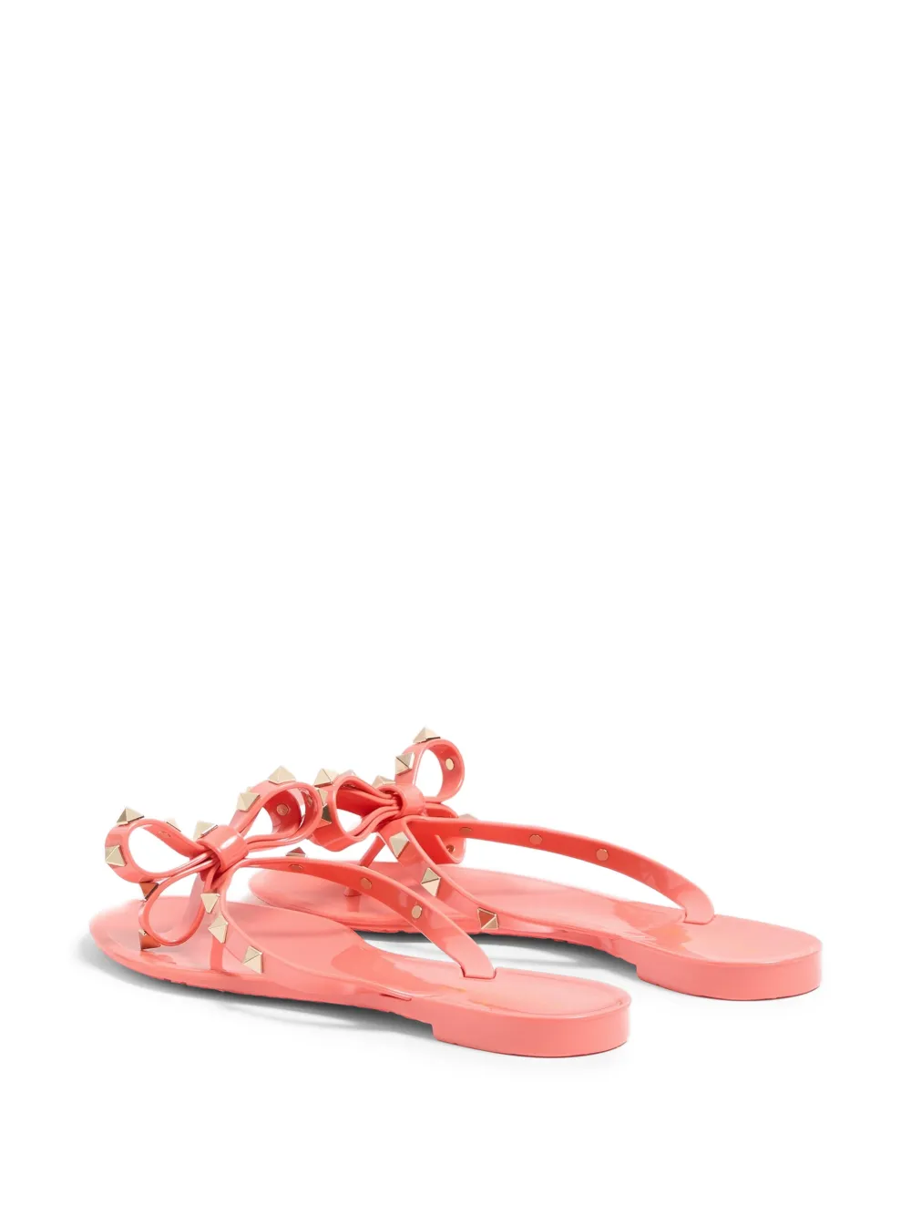  Valentino Garavani Rockstuds Rubber Flip-flops - Pink 
