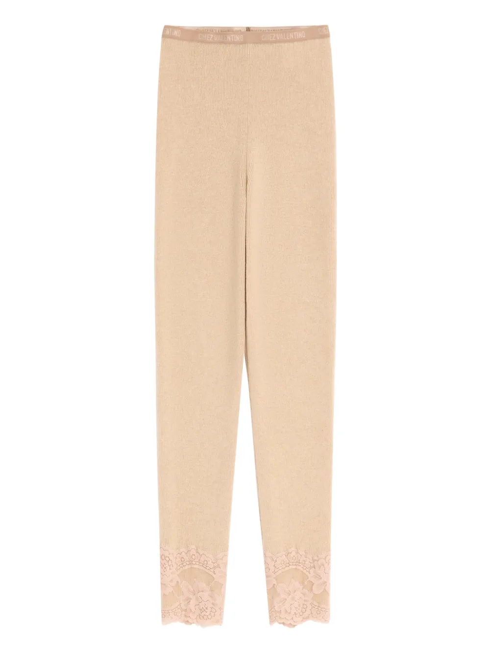 Valentino Garavani lace cashmere leggings - Toni neutri