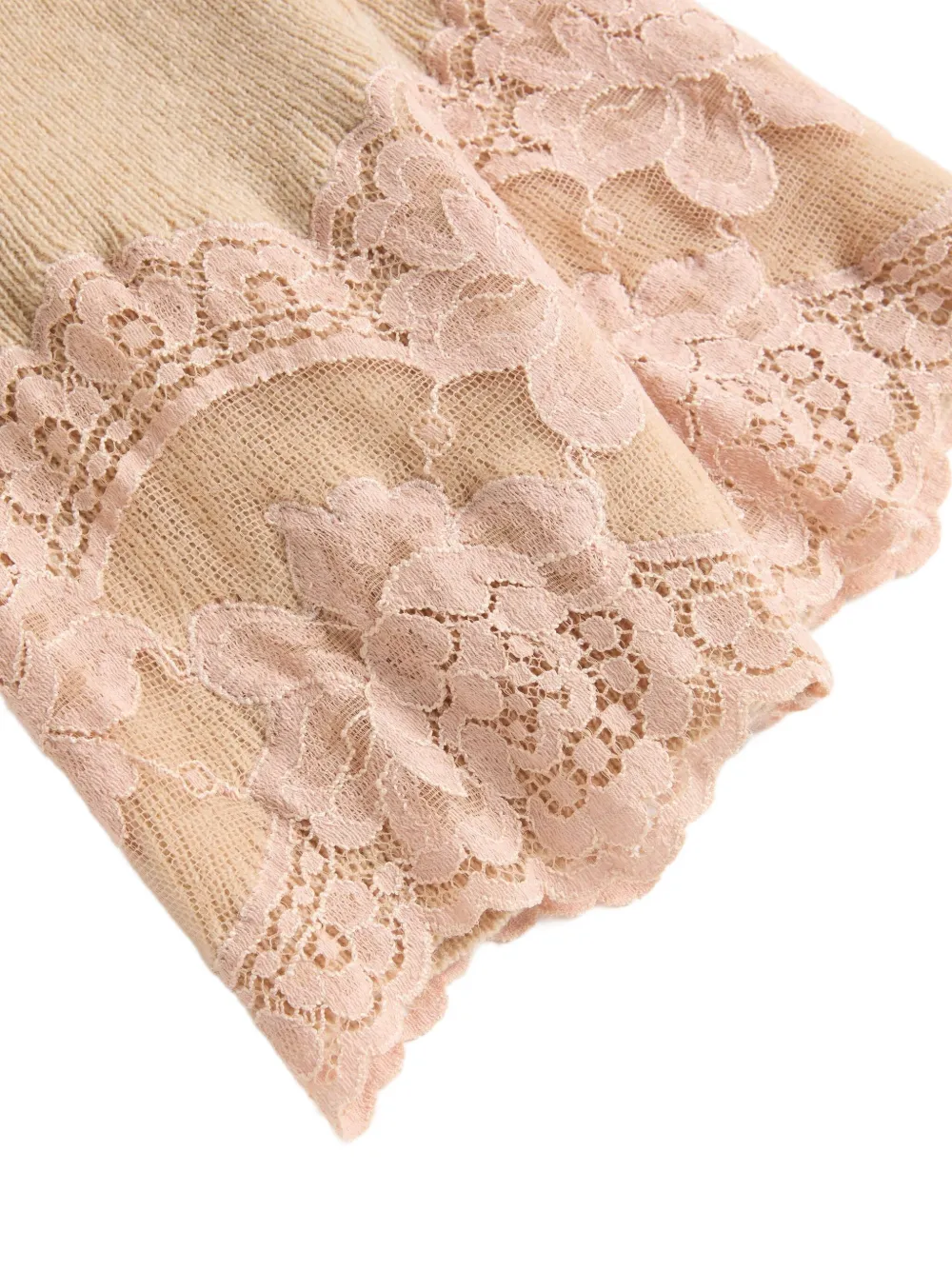 Valentino Garavani lace cashmere leggings - Beige
