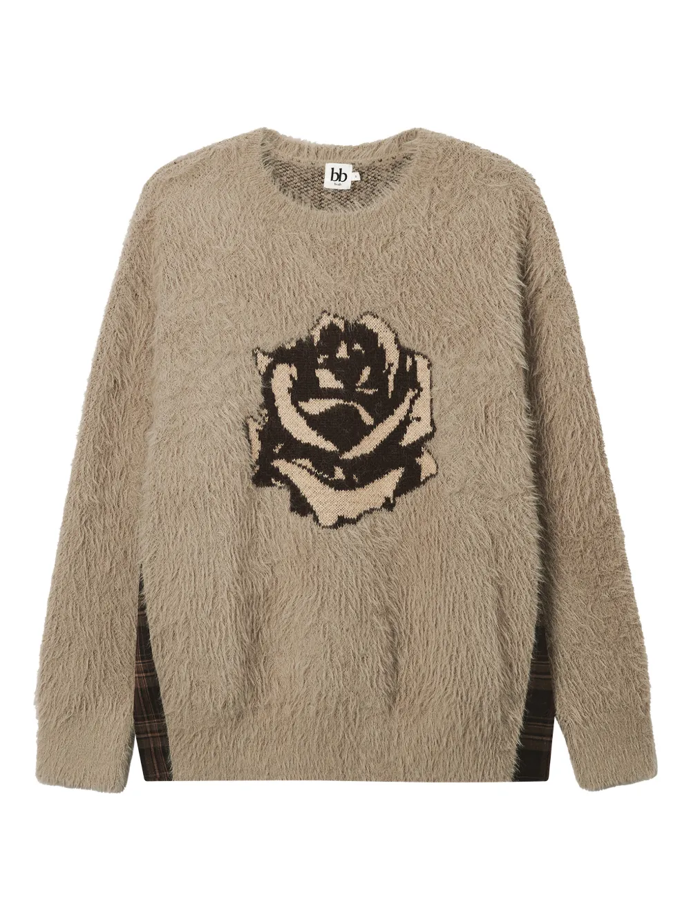 B+ab Logo-intarsia Sweater In Brown
