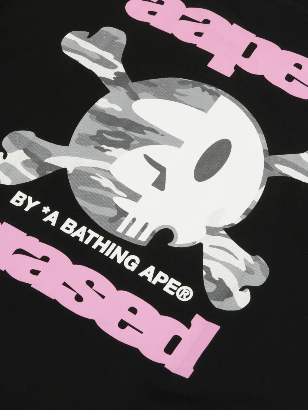 Aape By A Bathing Ape Skull Graphic T-shirt In Black